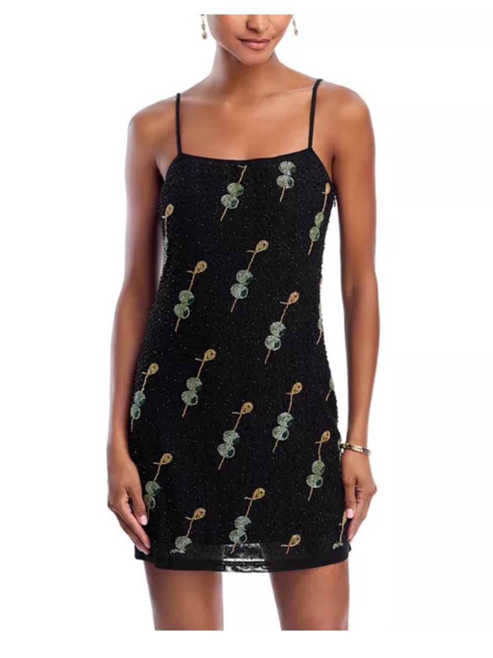 Beaded dirty martini sleeveless dress